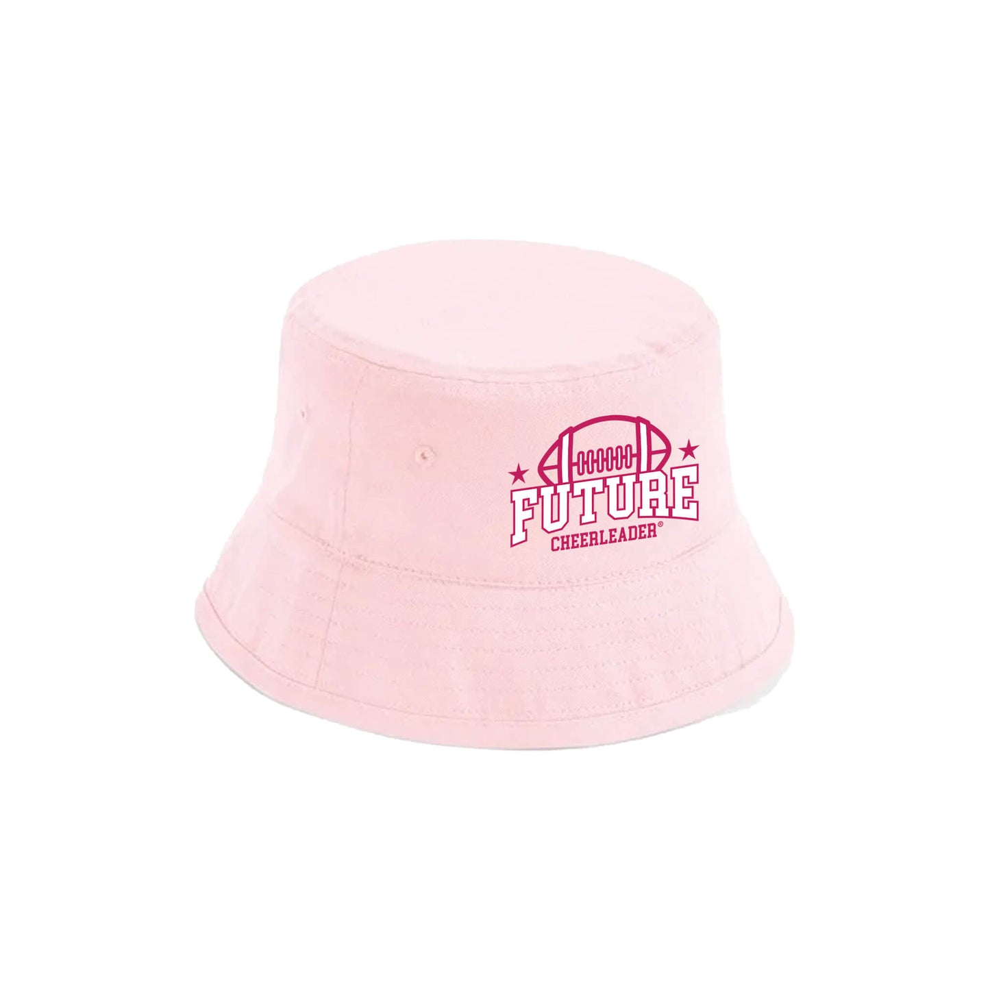 Future Cheerleader Kids Bucket Hat - Organic Cotton - Powder Pink