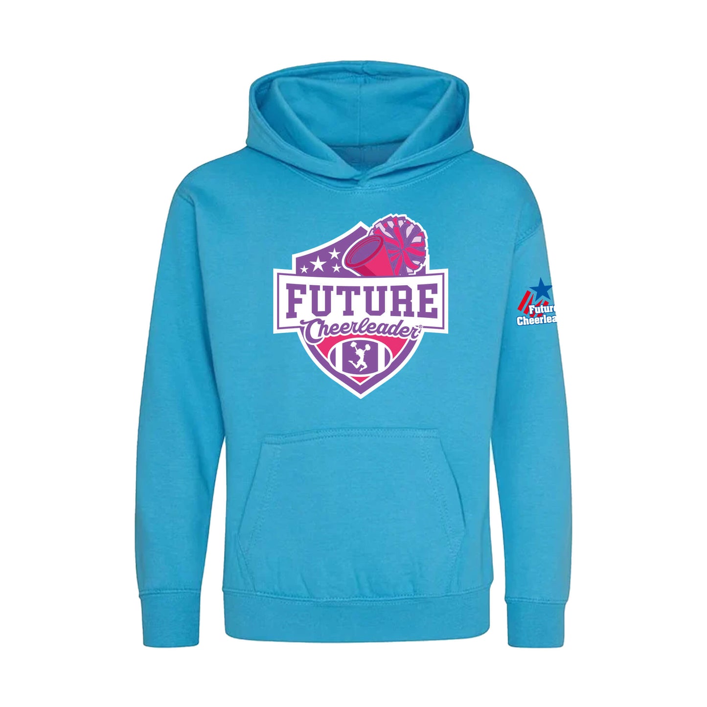 Shield Kids Hoodie | Hawaiian Blue | Future Cheerleader