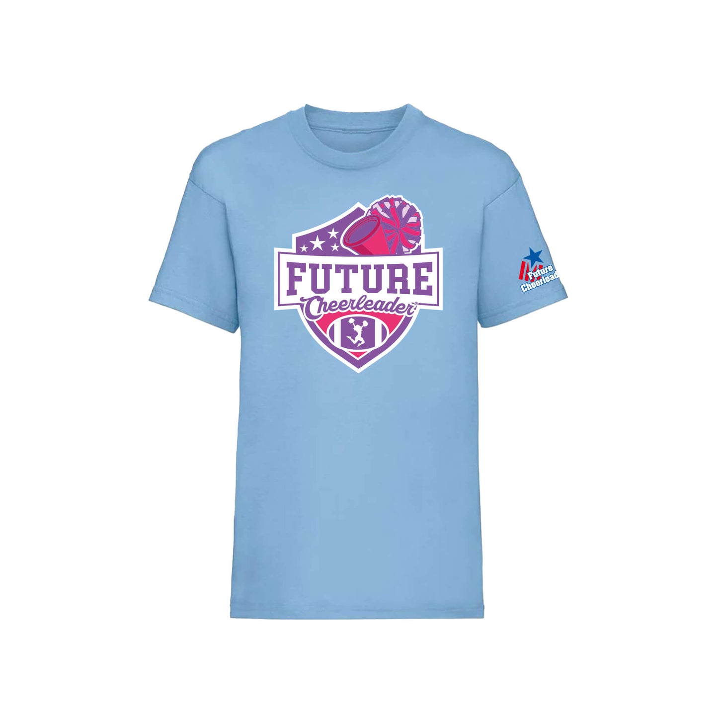 Shield Kids T-Shirt | Sky Blue | Future Cheerleader